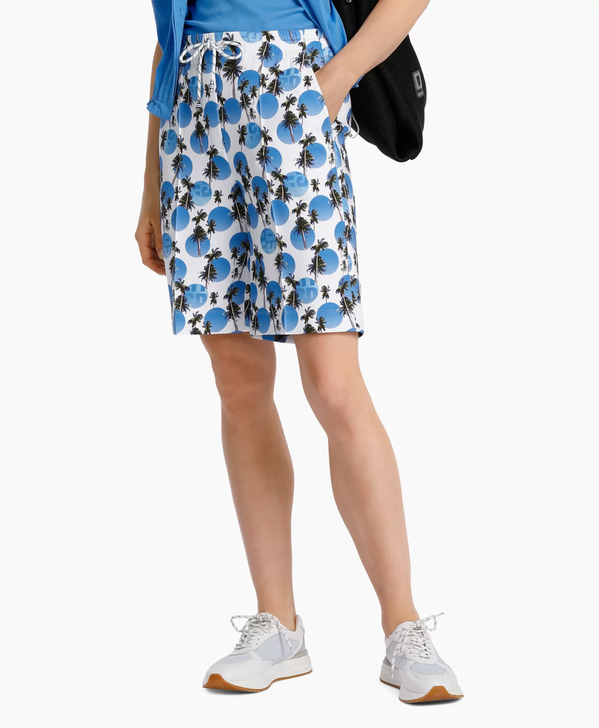 Marccain Sport Short Ws 83.06 J77 Donker Blauw*Dames Broeken