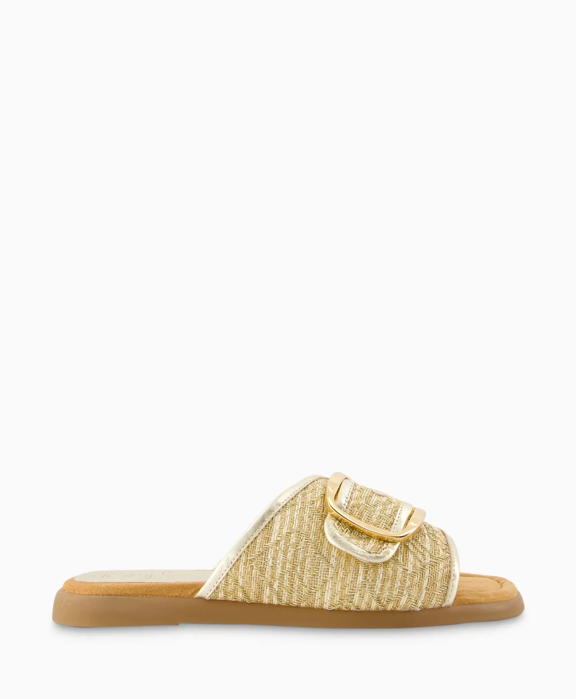 Unisa Sandaal Zonder Hak Crayyu Goud*Dames Sandalen